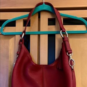 Talbot’s Red Genuine Leather Hobo Bag